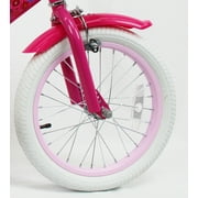Micargi 16 inch Girl Kids Bike with Basket Girls with Training Wheels 4 5 6 7 Year Princess Toddler Barbie Pink