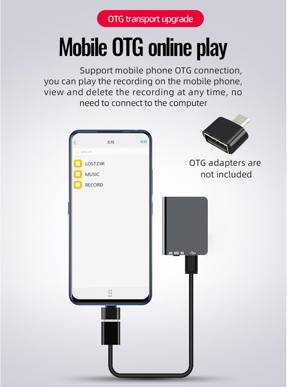 Mini Voice Recorder: Capture Every Sound with Smart, Compact Precision, Digital Intelligent Voice Activated Recorder with Playback, Rechargeable HD Noise Reduction One-Button Operation (8GB)