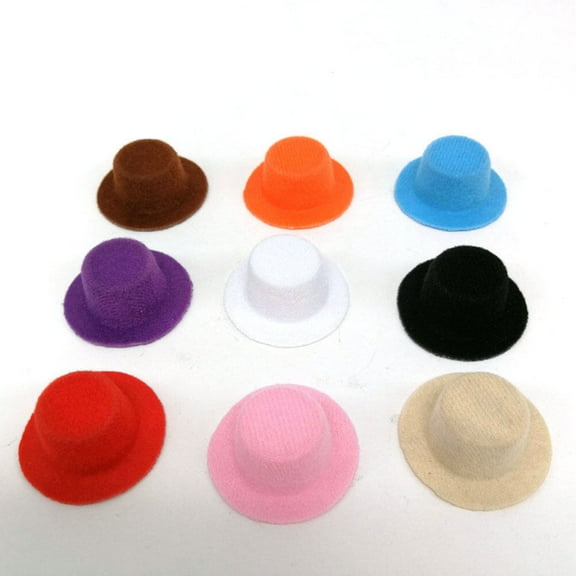 ELAYARD 9Pcs Mini Hats For Doll House Supplies And Costume Accessory 4x1.6In