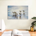 thumbnail image 3 of Elephant Stock Sand Dancers Ii Wall Art - Horizontal Canvas Wall Art - Living Room Wall Decor - Animal Canvas - Blue And White Decor By Bruce Nawrocke - 12" x 8", 3 of 8