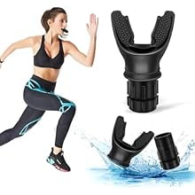 2 PCS Portable Breathing Trainer with Adjustable Resistance Settings (Black/Grey/White)