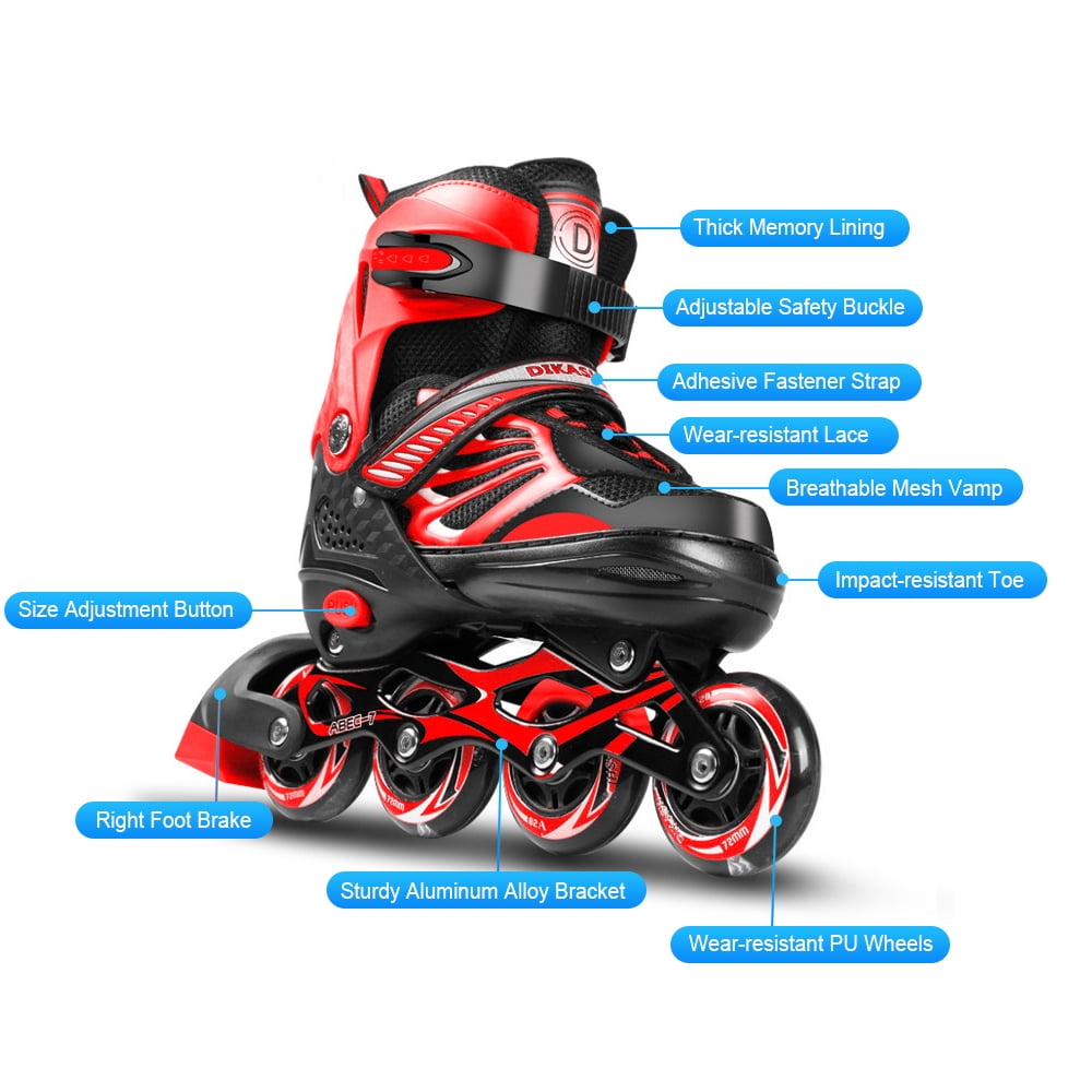 Shoes,Size Adjustable Kids And Inline Roller Size (10c-13c) With Wheels Inline With Adjustable Inline With Adjustable Roller Wheels Kids Roller Size 4 Size Adjustable