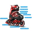 thumbnail image 2 of Roller skating shoes,Kids And With Wheels Roller Red Kids Adjustable Inline With Inline Size Red Size Kids 4 Inline Kids Wheels Kids 4 Size Adjustable Inline Medium (13c-3) Adjustable Roller, 2 of 6