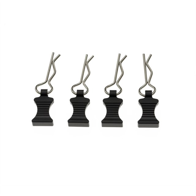 RC Crawler Shell Clips Pins Decoration Reemplazar la parte 1/10 1/8 Kit de repuestos de mejora Reemplazo de accesorios para TRAXXAS TRX4 Negro Pack of 4 Inevent FN001150-02