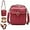 Red, variant on For Urvashi Crossbody Leather Bags for Women, Urvashi Cross Body Bag, Anti Theft Leather Purse Bag with Built In Wallet