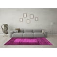 thumbnail image 3 of Ahgly Company Indoor Square Abstract Pink Contemporary Area Rugs, 6' Square, 3 of 4
