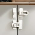 thumbnail image 4 of Xihbxyly Cerradura de Seguridad para Bebés, Cerradura Protectora para Cajones, Diseño Antipinzamiento, Cierre Fácil con Un Solo Clic, Longitud Ajustable, Universal para Armarios, Refrigeradores y Uso, 4 of 6