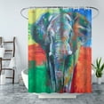 thumbnail image 1 of Digital Printed Waterproof Shower Curtain Mildew-proof And Anti-fog Bathroom Curtain Non-perforated Bathroom Curtain Elephant Series 1.8M * 2.0M, 1 of 7