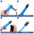 thumbnail image 4 of 1Set 2 Pulgadas 4 pies Tubo Termocontraíble para Cables 3:1 Envoltura Doble Lado Negro, Rojo, 4 of 6