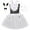 White Dress+ Rabbit Ear Hair Hoop+ Bowknot+ Tail+ Gloves, variant on HAWEE Easter Rabbit Dress for Girls Pink Sleeveless Tutu Tulle Dress Rabbit Costume 5 PCS Kids Birthday Fancy Dress Up