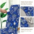 thumbnail image 3 of Menorah Festival Dining Chair Covers Set of 4, Stretch Washable Removable Chair Slipcovers Protector Cover for Living Room, Holiday Hotel, Restaurant, Ceremony, Table Banquet, 3 of 6