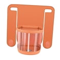 thumbnail image 2 of Portavasos para reposacabezas de coche, organizador para asiento trasero, sombreros y bolsos, fácil instalación Naranja, 2 of 9