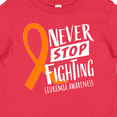 thumbnail image 4 of Inktastic Never Stop Fighting Leukemia Awareness Orange Ribbon Boys or Girls Baby T-Shirt, 4 of 5