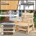 thumbnail image 4 of Aimee Lii Outdoor Wooden Chair, Outdoor Patio Furniture, Sturdy, Movable, 4 of 6