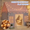 thumbnail image 6 of Wilwolfer Kids Play Tent Toys for 3-12 Years Girls Boys, Baby Playhouse with Star Lights & Carpet Indoor Outdoor (Pink & Gray), 6 of 9