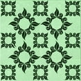 thumbnail image 1 of Ahgly Company Machine Washable Indoor Square Transitional Mint Green Area Rugs, 6' Square, 1 of 7