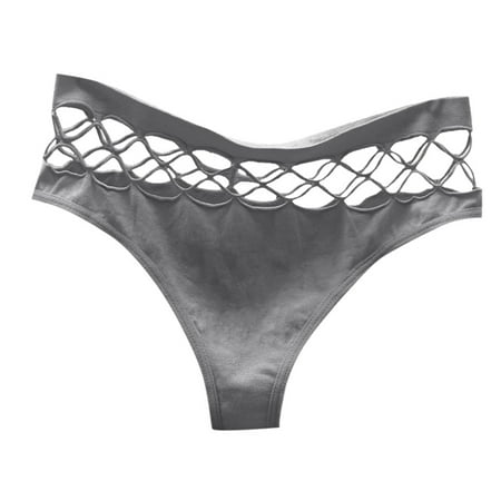 Midwennn Sexy Transparent Hollowed Out Seamless Underwear for Women with Low Waist High Elasticity and Lifting Spicy Mesh Thong T Shirts Womens Panties Bikini Cute