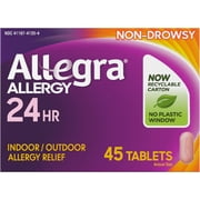 Allegra Long-Lasting Fast-Acting Antihistamine for Noticeable Relief from Indoor and Outdoor Allergy Symptoms