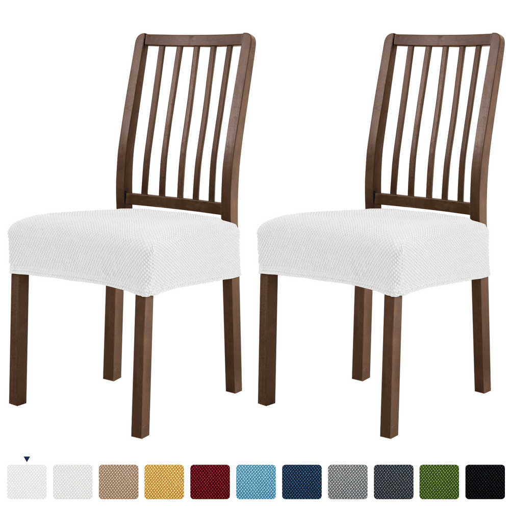 Subrtex Stretch Textured Mini Dots Dining Chair Seat Cushion Slipcover