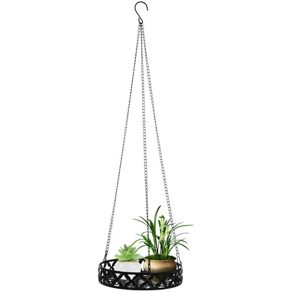DRAFIDEEP 1Set Standing Planter Hanging Rack for Outdoor Pot Display in Gardens