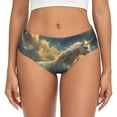 thumbnail image 1 of Balery Starry Sky White Horse Ropa Interior de Algodón para Mujer con Dibujo – Braguitas Cómodas y Elásticas, Estilo Clásico-Large, 1 of 6