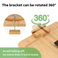 thumbnail image 2 of Sofa Clip on Side Table for Wide Couches Arm, Foldable Couch Tray, 2 of 6