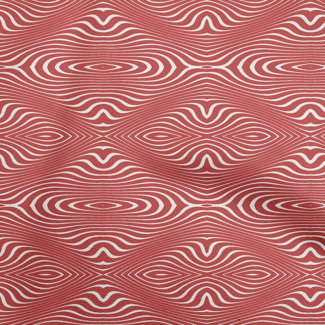 oneOone Silk Tabby Red Fabric Moire Dress Material Fabric Print Fabric By The Yard 42 Inch Wide