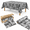 Deep Gray-1200" x 54" (Rectangular), variant on 100ft X 54in Yellow Brick Tablecloth Roll With Slide Box