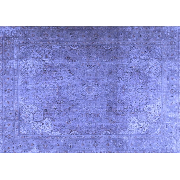 Ahgly Company Indoor Rectangle Persian Blue Traditional Area Rugs, 2' x 5'