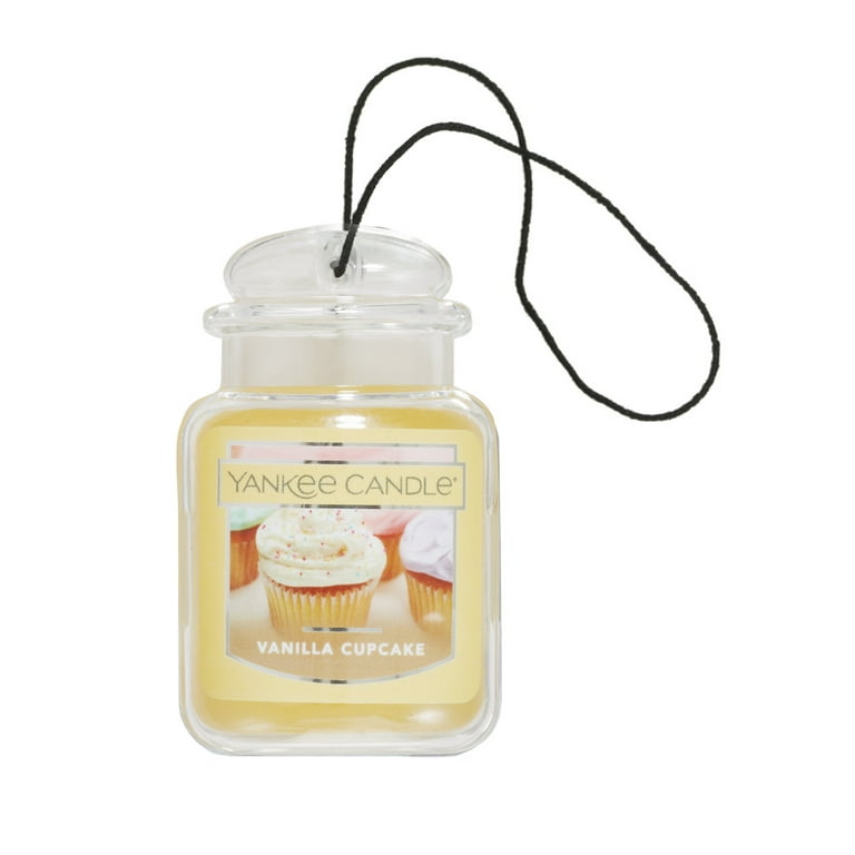 Yankee Candle Car Air Fresheners, Hanging Car Jar® Ultimate 3-Pack,  Neutralizes Odors Up To 30 Days, Includes: 1 Vanilla Cupcake, Black Cherry,  and 1
