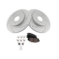thumbnail image 2 of TRQ Rear Ceramic Brake Pad & Performance Rotor Kit, 2 of 5