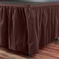 thumbnail image 3 of Exquisite 14 Ft. Brown Plastic Table Skirt - 6 Count, 3 of 6