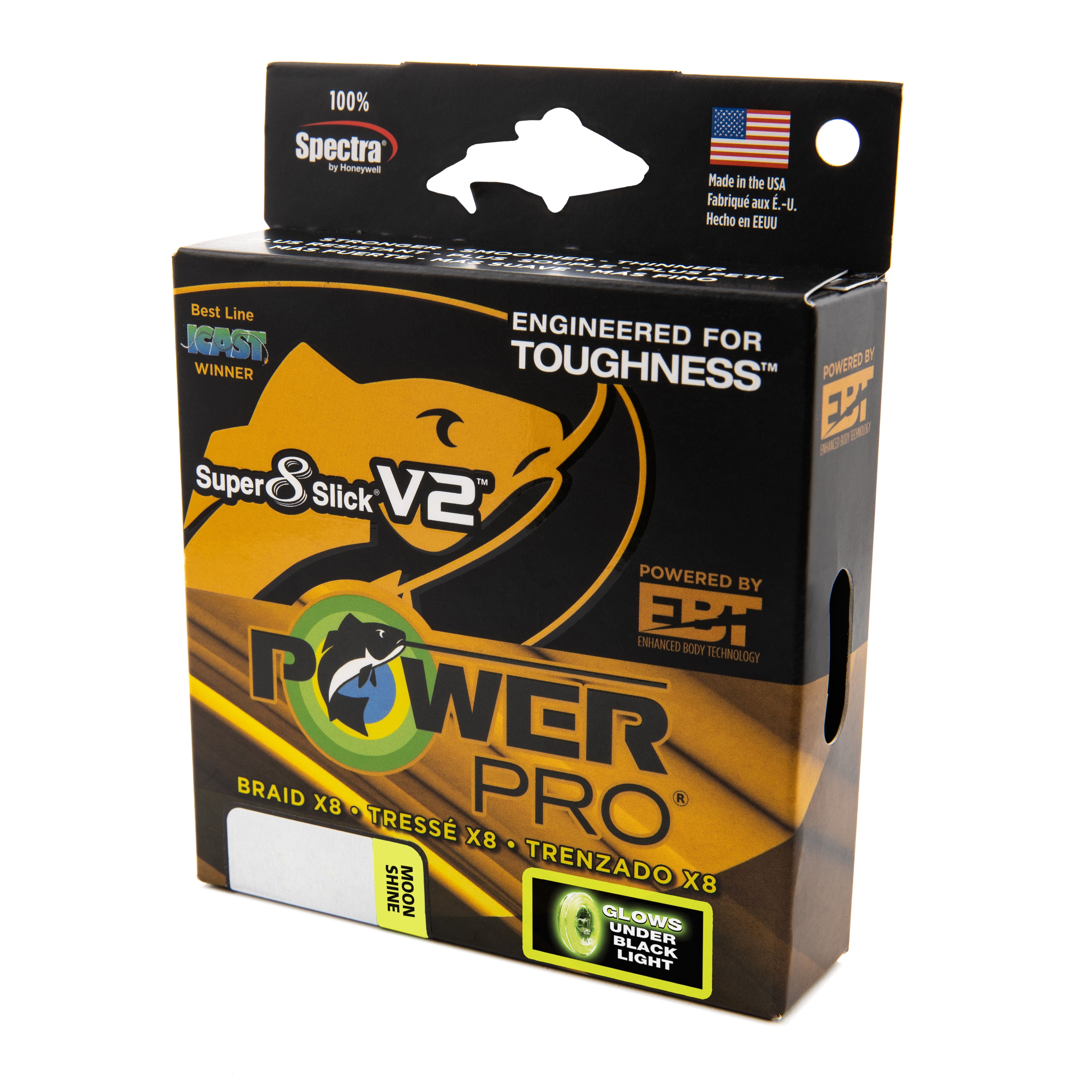 Multicolored for sale online Power Pro 100lb 300yd Spectra Fiber Braided Fishing Line 