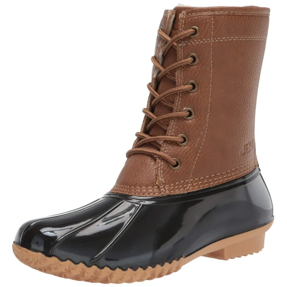 JBU by Jambu Women's Maplewood Waterproof Rain Mid Calf Boot, Chocolate Brown, 9.5