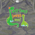 thumbnail image 4 of Inktastic My Oma Loves Me Dinosaur Boys Baby Bodysuit, 4 of 5