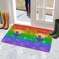thumbnail image 5 of Love Is Love Rainbow Gay Pride Doormat,Non-Slip Absorbent Welcome Mats Friendly Floor Door Mats for Indoor Outdoor Kitchen, 5 of 6