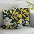 thumbnail image 3 of Fenyluxe Hello Sunshine Decorative Throw Pillow Cover, Spring Summer Yellow Daisy Floral Flower Porch Patio Outdoor Pillowcase, Just Bloom Gather Sofa Couch Cushion Case Home Decor 12x12in, 3 of 5