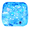 Blue, variant on Kiedle Cool Ice Cube with Snowflakes - Nice Sensory Squishy Squeeze Cute Fidget Toy with Slow Rise Squish - 2.25" Cube