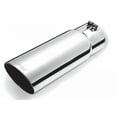 thumbnail image 2 of Gibson Exhaust Exhaust Tail Pipe Tip 500372 2-3/4 Inch Inlet; 3-1/2 Inch Outlet; Stainless Steel; Round; Angled Cut; 12 Inch Length, 2 of 5