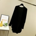 thumbnail image 2 of Jxximdong Fashion Coat for Women, Large Size Cardigan Summer Long Sleeve Spring Loose Air Conditioning Top, Women's Coats Black, 2 of 5