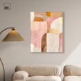 thumbnail image 3 of Rose Quartz and Sand II Canvas Blush Abstract by Art Remedy, Silver Frame, 30 x 36, 3 of 7