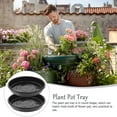 thumbnail image 5 of FONDOTIN 10Pcs Plastic Round Water Tray for Plants 9X9X1.4In, 5 of 8
