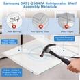 thumbnail image 4 of Repuesto de estante de vidrio para refrigerador Samsung DA97-20647A, 4 of 7