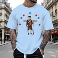 thumbnail image 2 of MuXiKeJi Clothes 250 Anniversary USA Shirt Crewneck Pullover Tops Men's Tshirts Shirts Short Sleeve T Shirt America Crew Neck Tee, 2 of 4