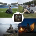 thumbnail image 6 of Dragonfly Dials Steampunk Art Foldable Seat Cushion for Bleachers, Stadium Seats, Camping & Outdoor Events, Portable Lightweight Pad with Carabiner, 6 of 6