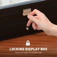 thumbnail image 4 of Organizador de gafas de sol CO-Z de piel con 12 ranuras y cajón, 4 of 8