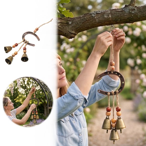 ZZHZGZ Canada Sale U Shaped Bead Hanging Wind Chime Craft Ornament for Home Outdoor Patio Yard Decoration