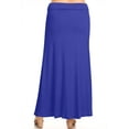 thumbnail image 3 of MOA COLLECTION Plus Size Pencil Skirt - Sexy High Waist, Solid Color, Knee Length, 3 of 4