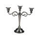 thumbnail image 1 of Candelabro de 3 brazos, centro de mesa romántico para bodas, vacaciones, candelabro de Metal para decoración de aniversario de comedor Negro, 1 of 9