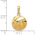 thumbnail image 5 of 14K Yellow Gold Polished Volleyball Pendant Made In United States k5433, 5 of 6